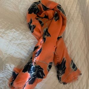 Flower printed scarf